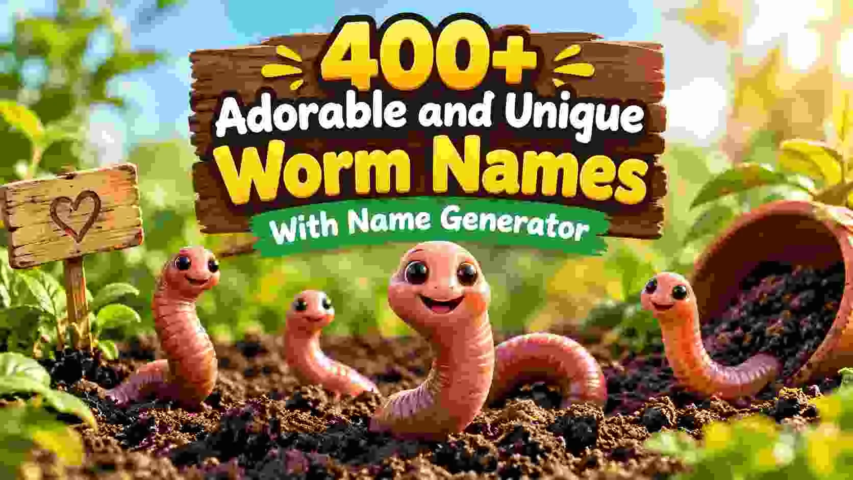 Adorable and Unique Worm Names With Name Generator