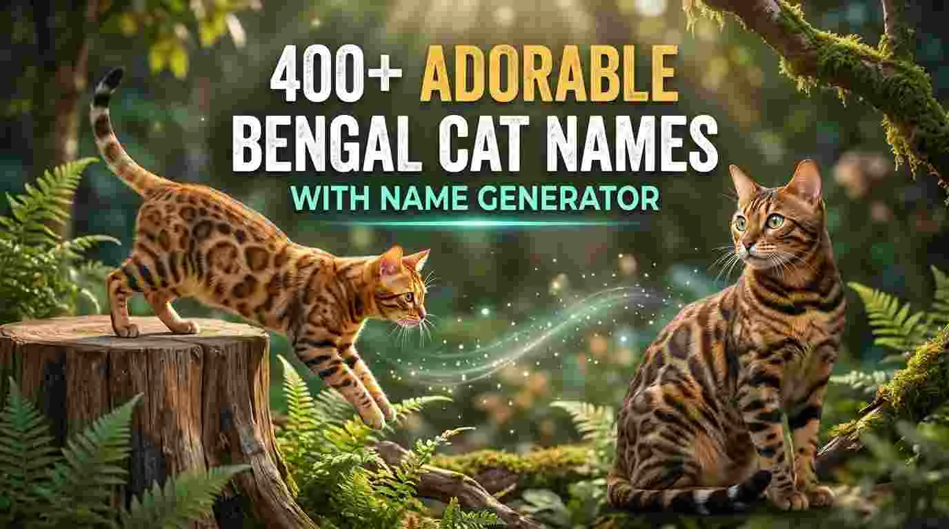 Adorable Bengal Cat Names With Name Generator