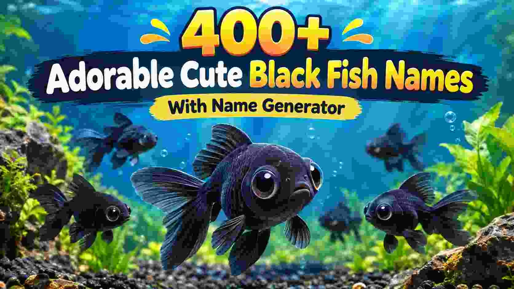 Adorable Cute Black Fish Names With Name Generator
