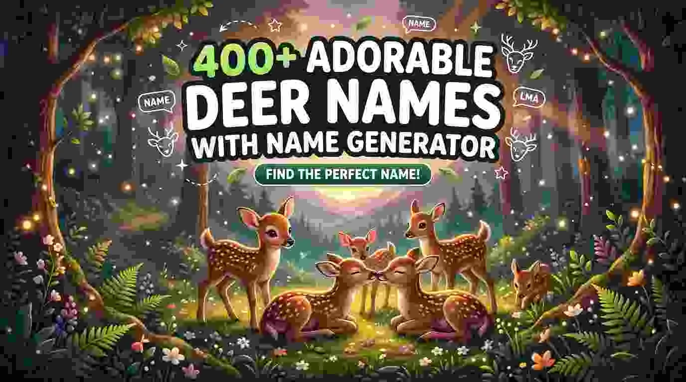 Adorable Deer Names With Name Generator