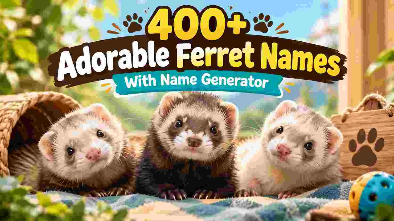 Adorable Ferret Names With Name Generator