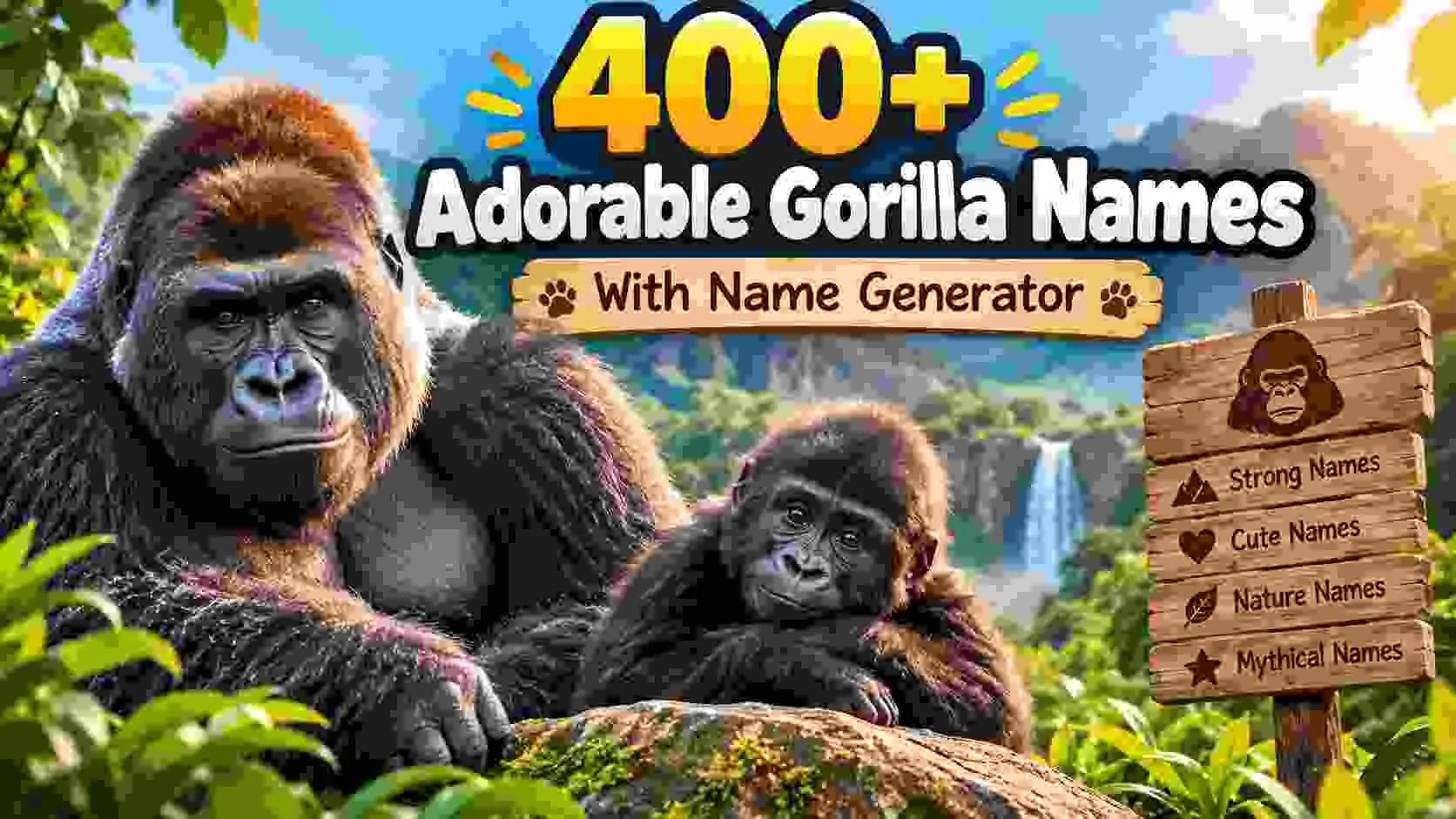 Adorable Gorilla Names With Name Generator