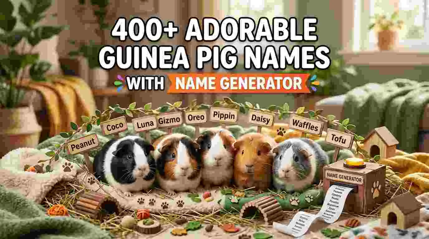 Adorable Guinea Pig Names With Name Generator