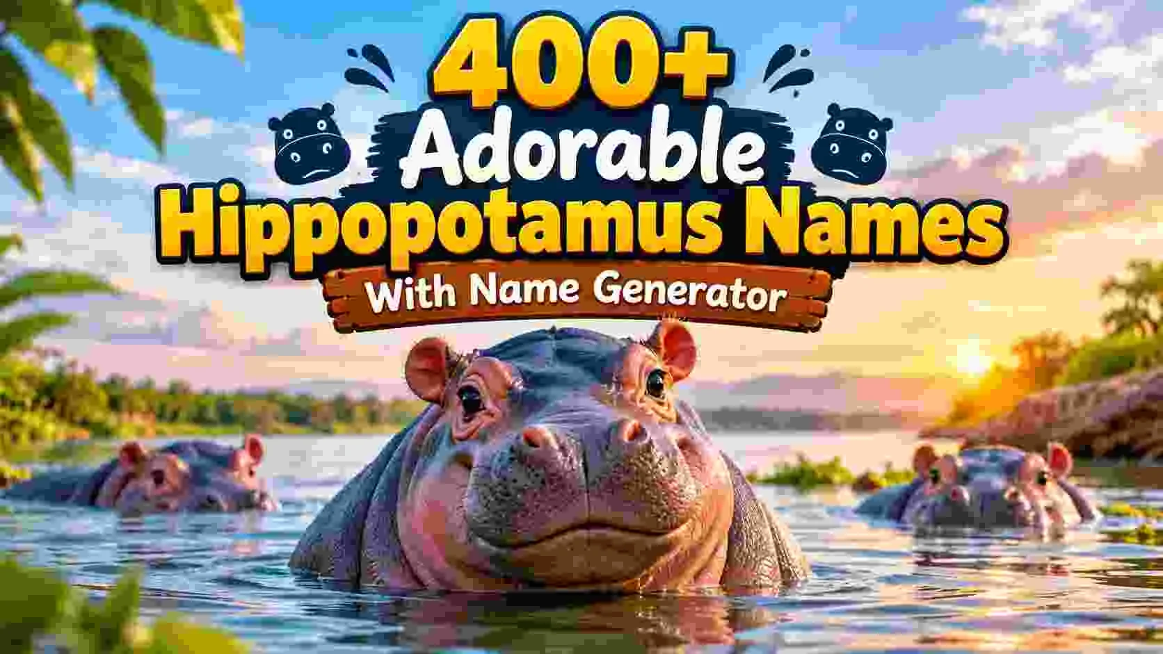 Adorable Hippopotamus Names With Name Generator