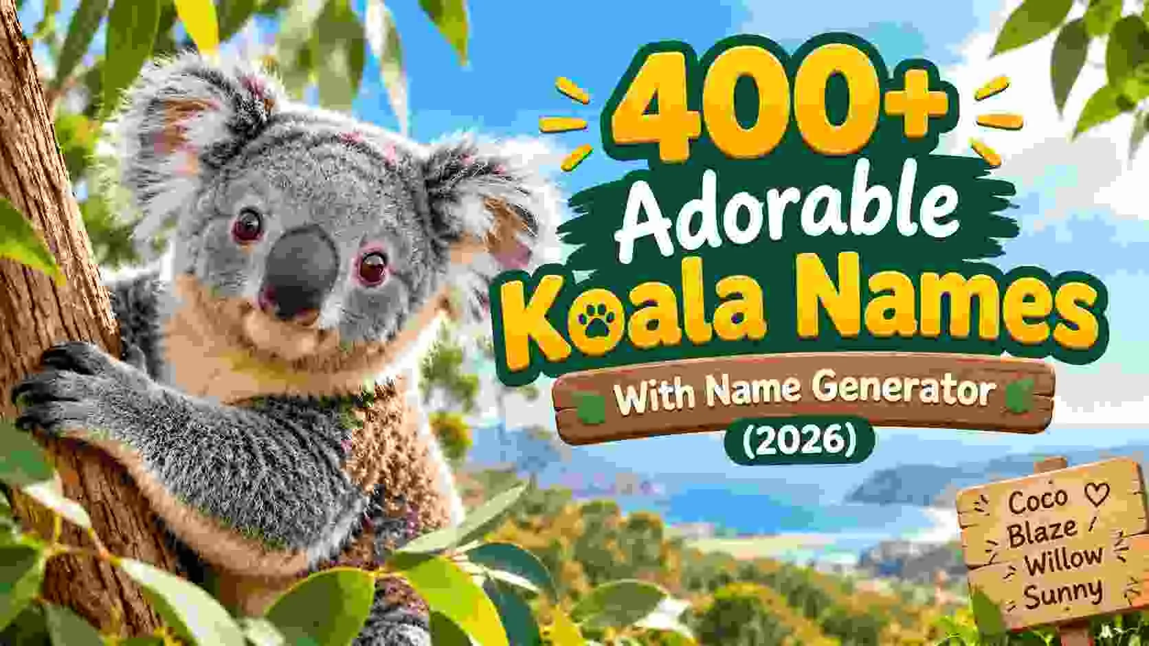 Adorable Koala Names With Name Generator