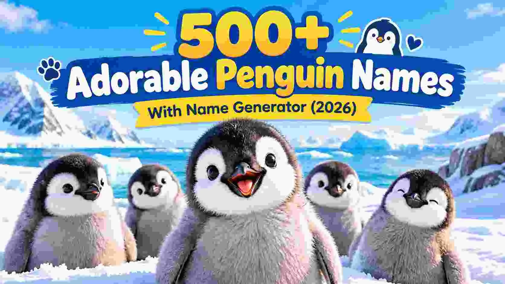 Adorable Penguin Names With Name Generator