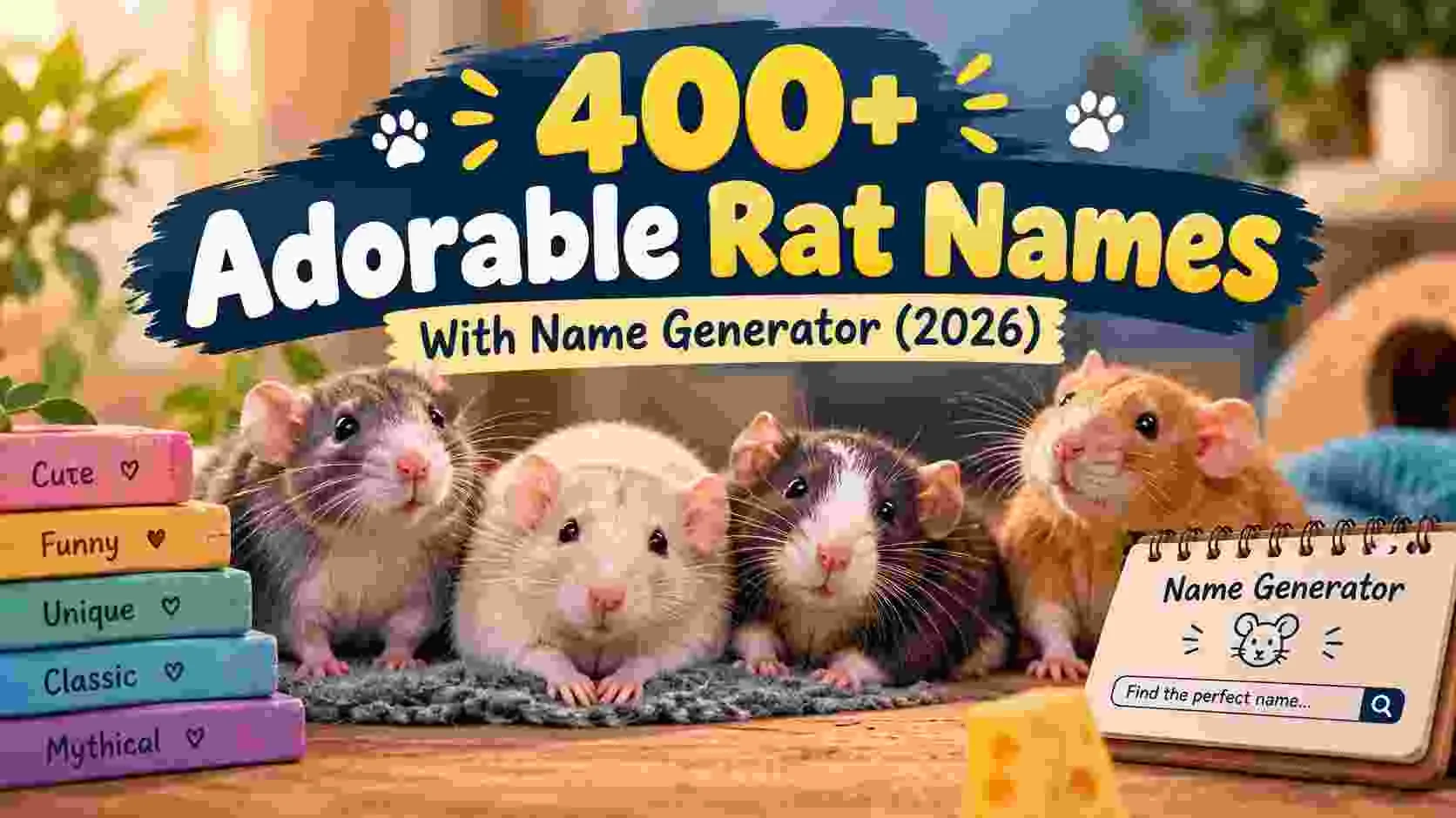 Adorable Rat Names With Name Generator