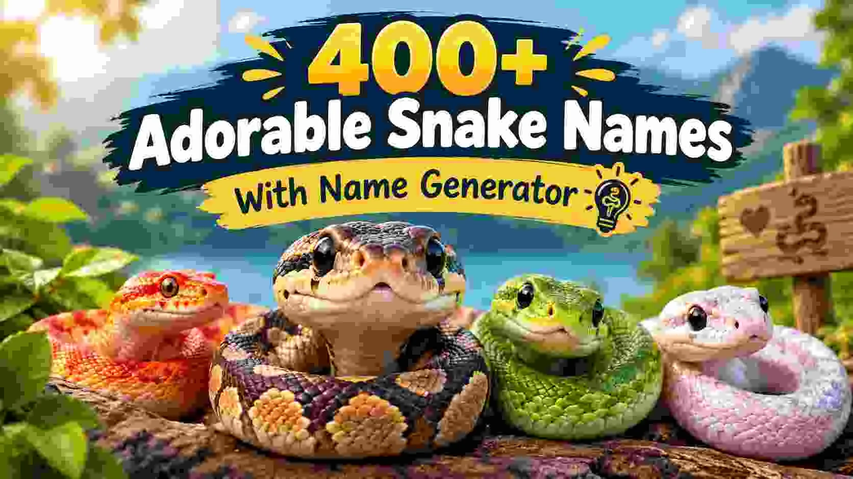 Adorable Snake Names With Name Generator