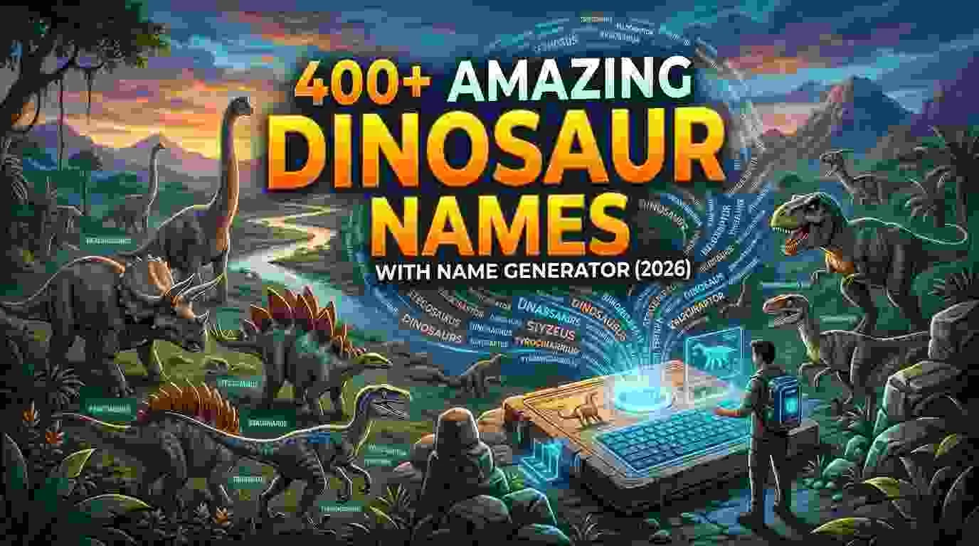 Amazing Dinosaur Names With Name Generator