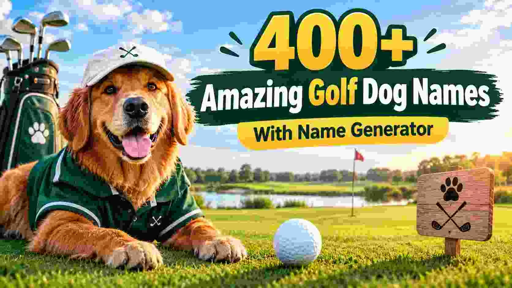 Amazing Golf Dog Names With Name Generator
