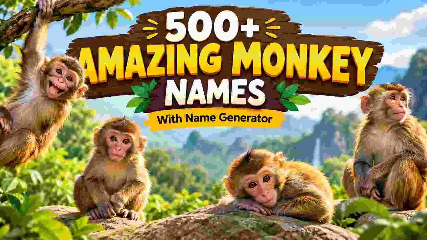 Amazing Monkey Names With Name Generator