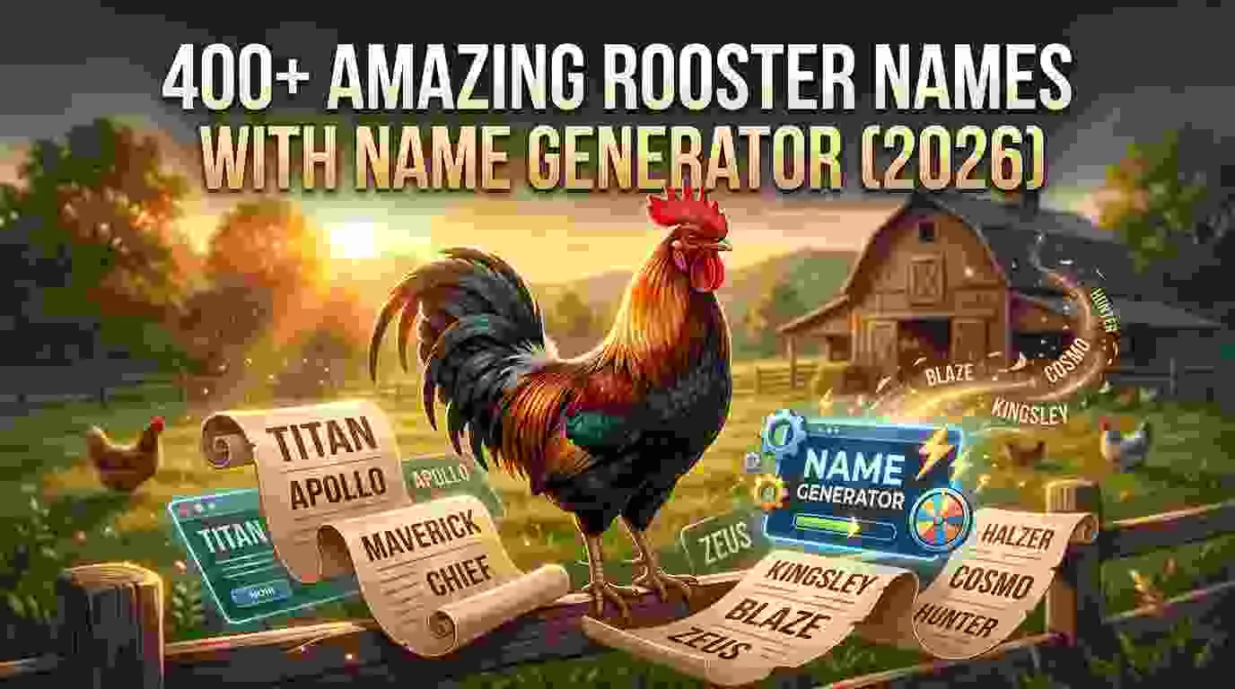 Amazing Rooster Names With Name Generator