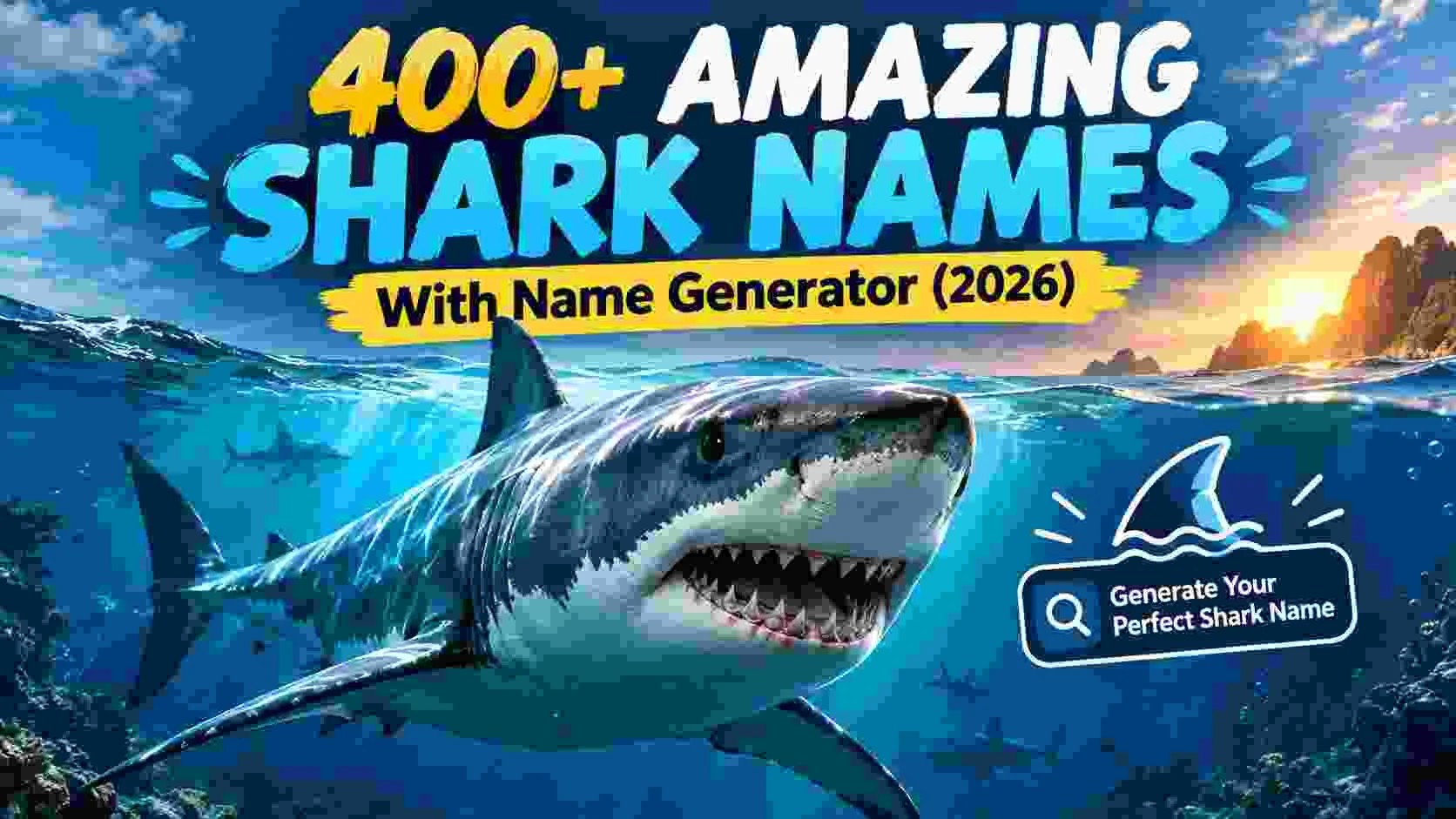 Amazing Shark Names With Name Generator