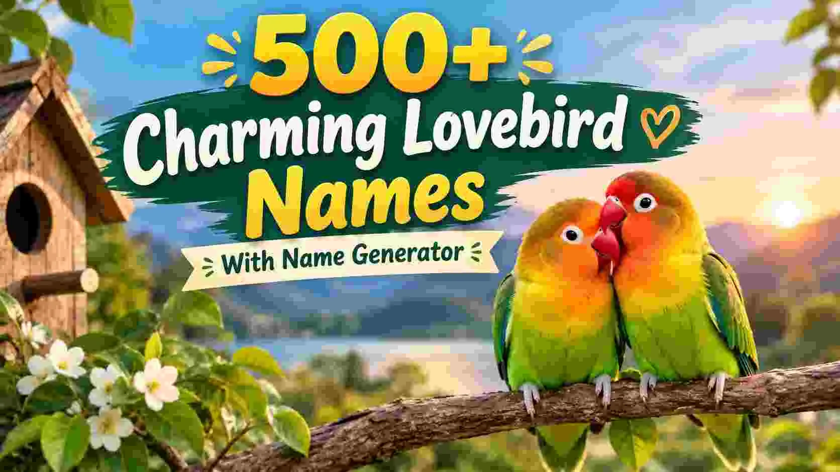 Charming Lovebird Names With Name Generator