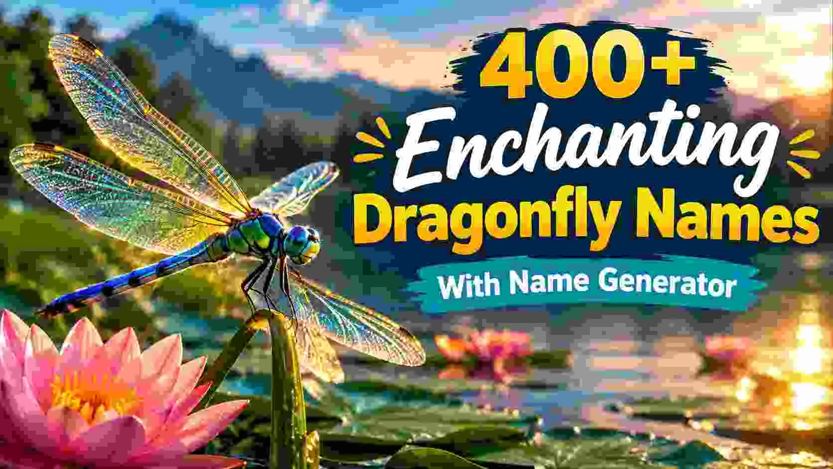 Enchanting Dragonfly Names With Name Generator