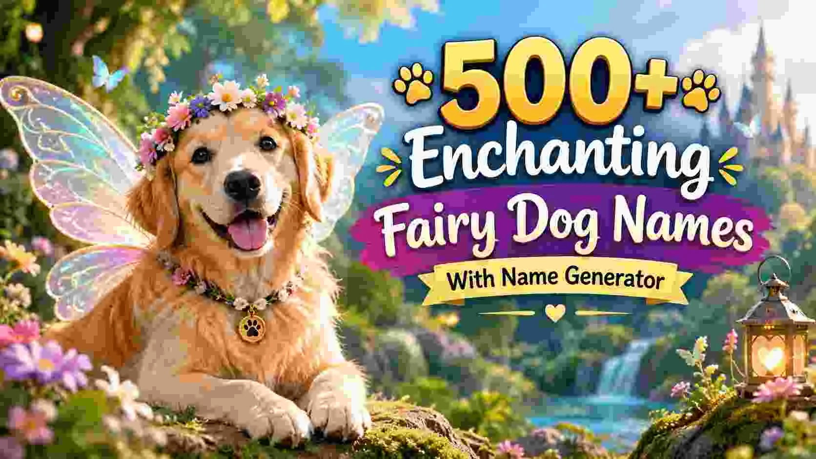 Enchanting Fairy Dog Names With Name Generator