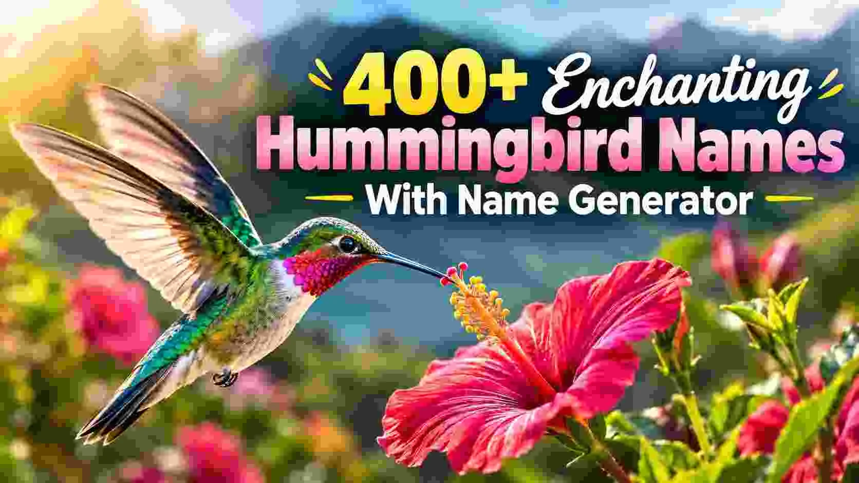 Enchanting Hummingbird Names With Name Generator