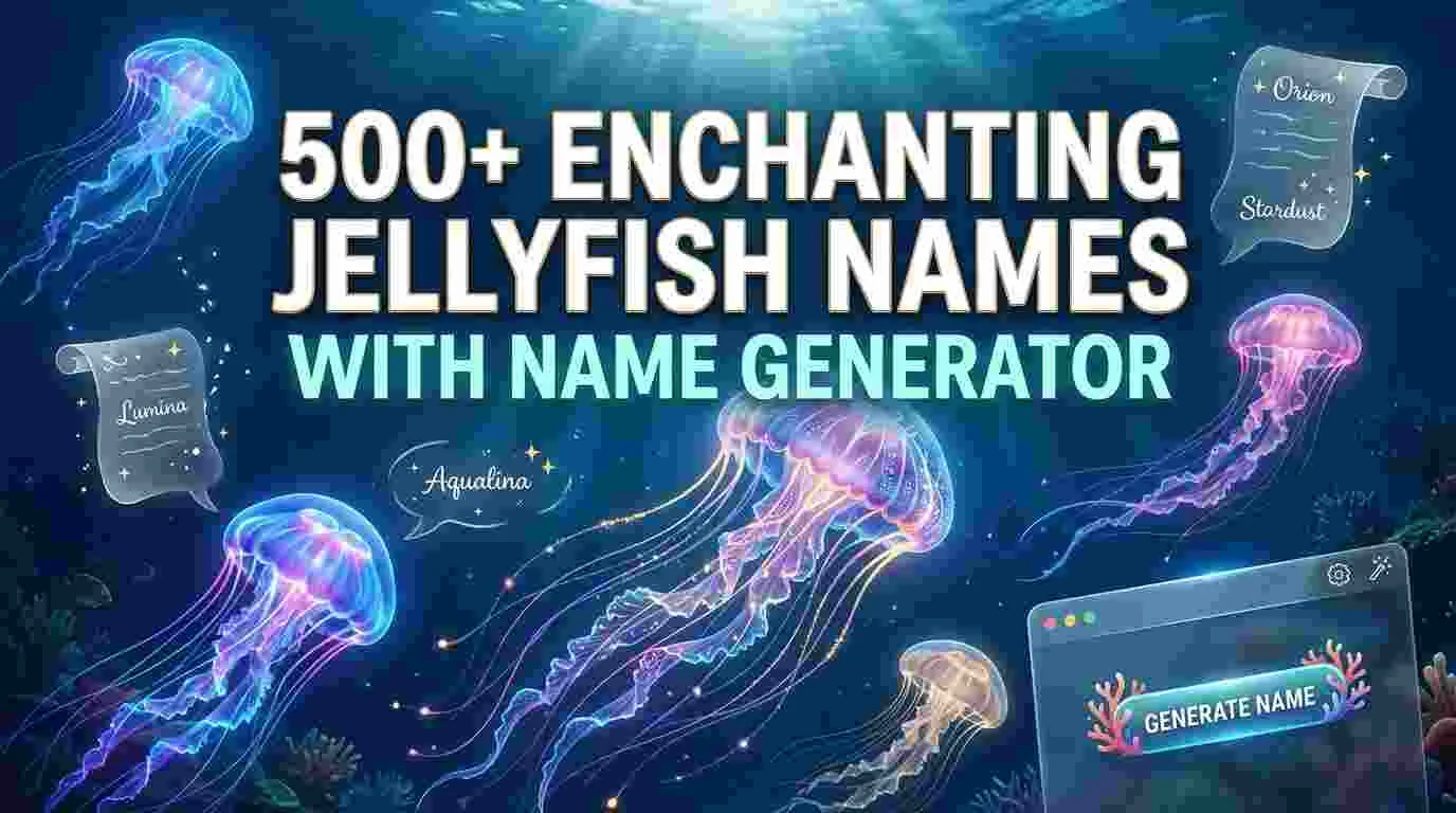 Enchanting Jellyfish Names With Name Generator