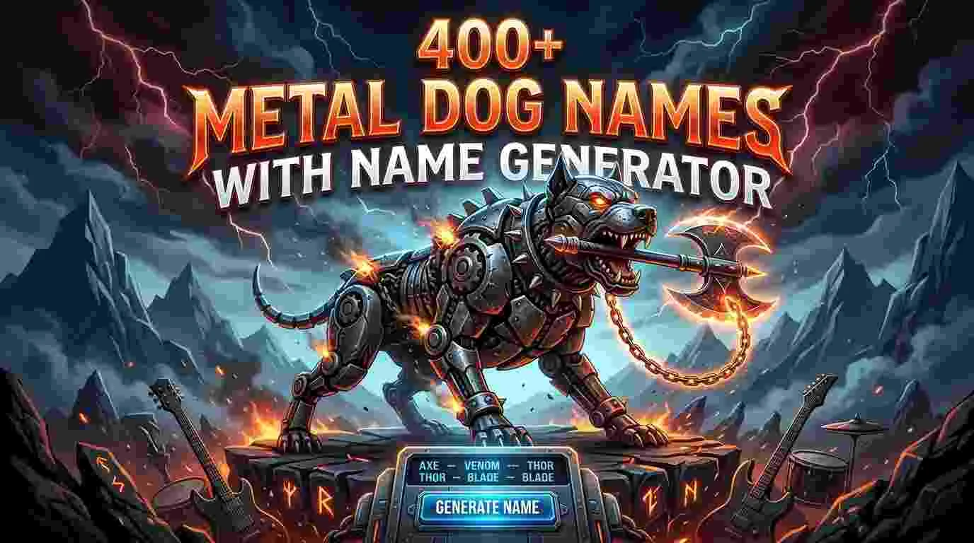 Epic Metal Dog Names With Name Generator