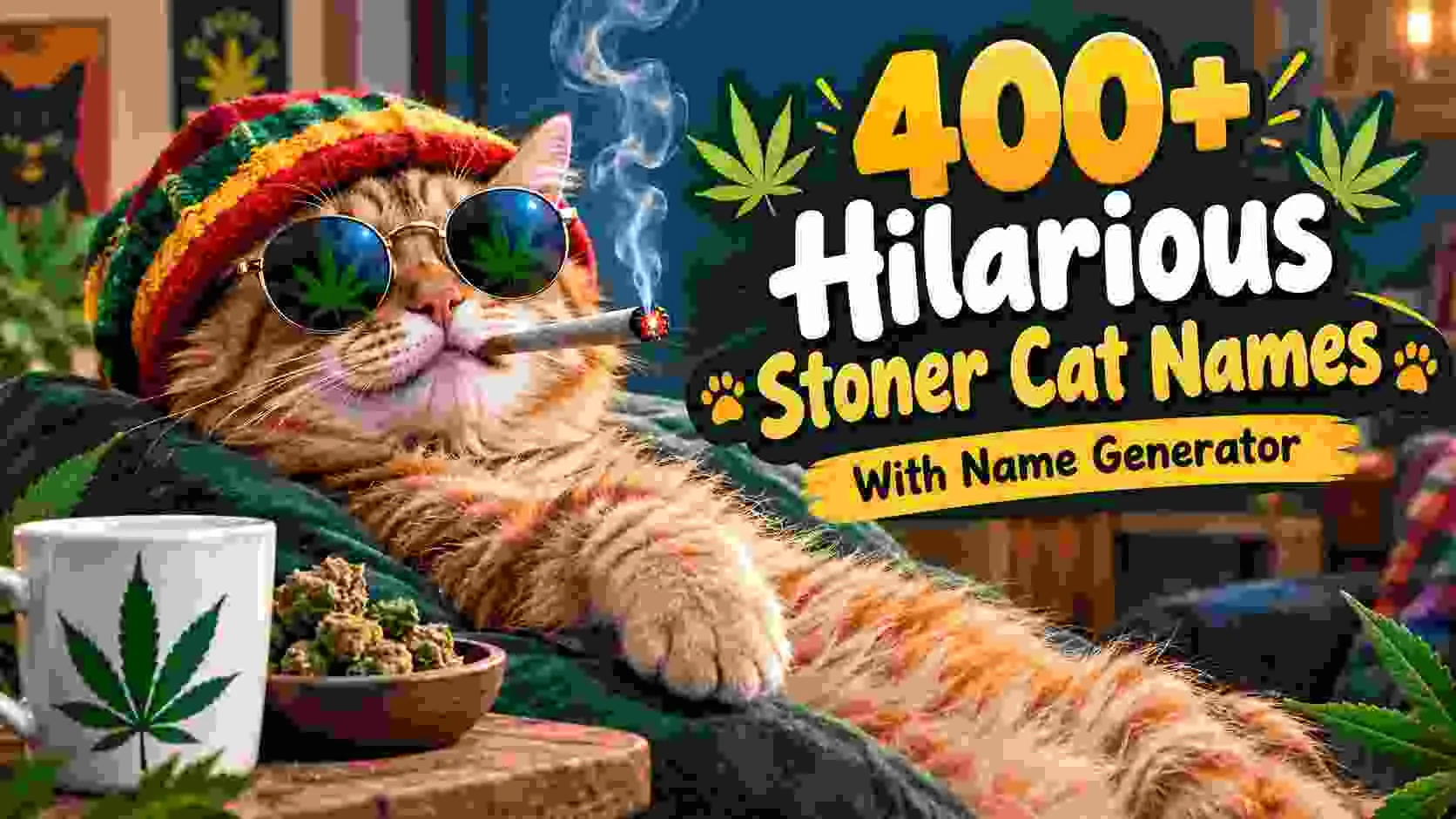 Hilarious Stoner Cat Names With Name Generator