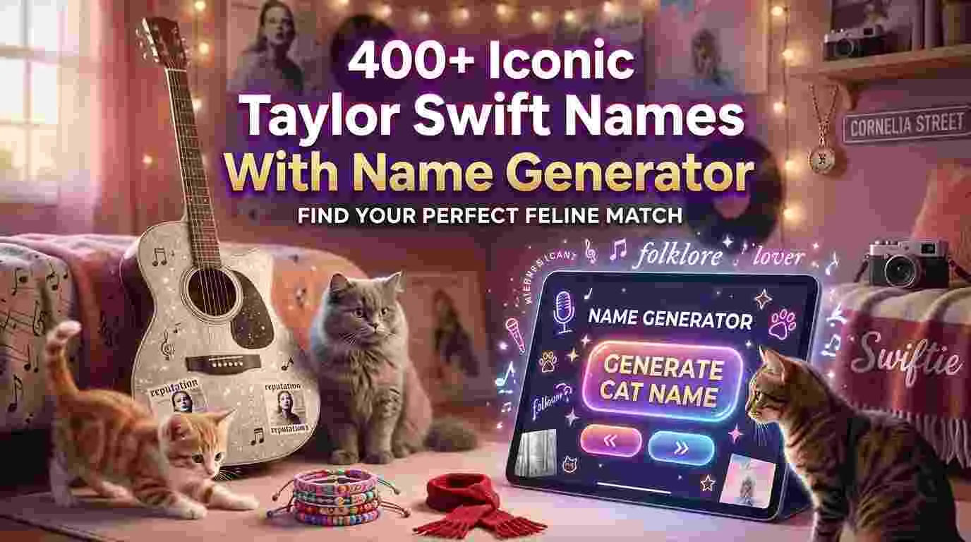 Iconic Taylor Swift Cat Names With Name Generator