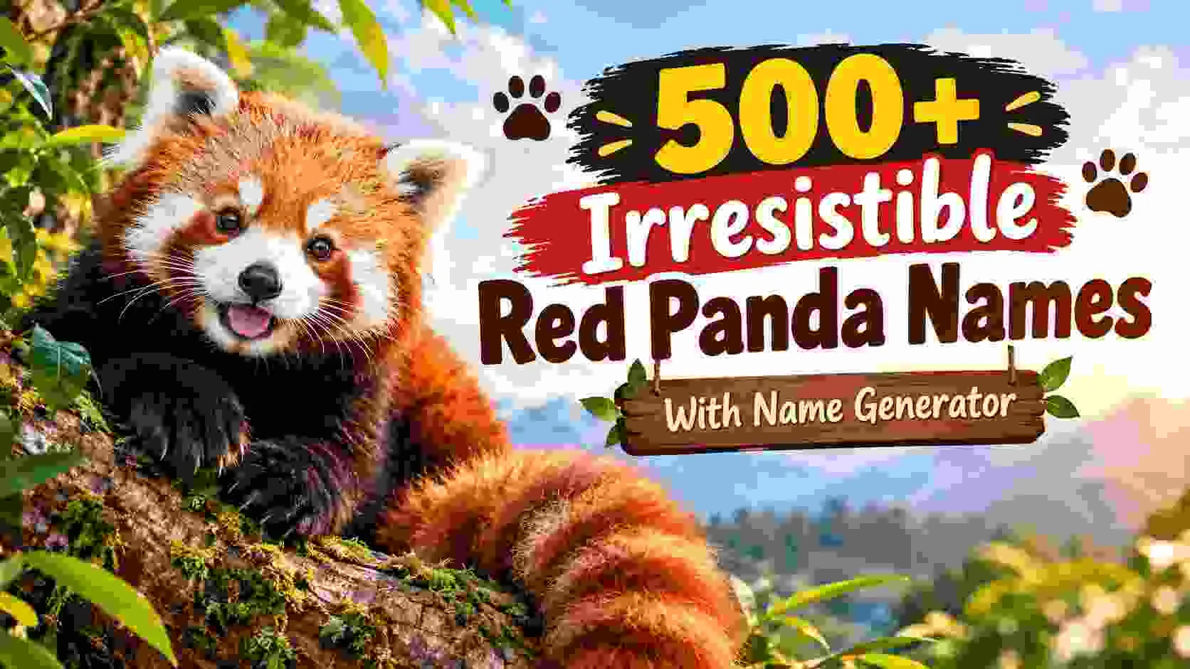 Irresistible Red Panda Names With Name Generator
