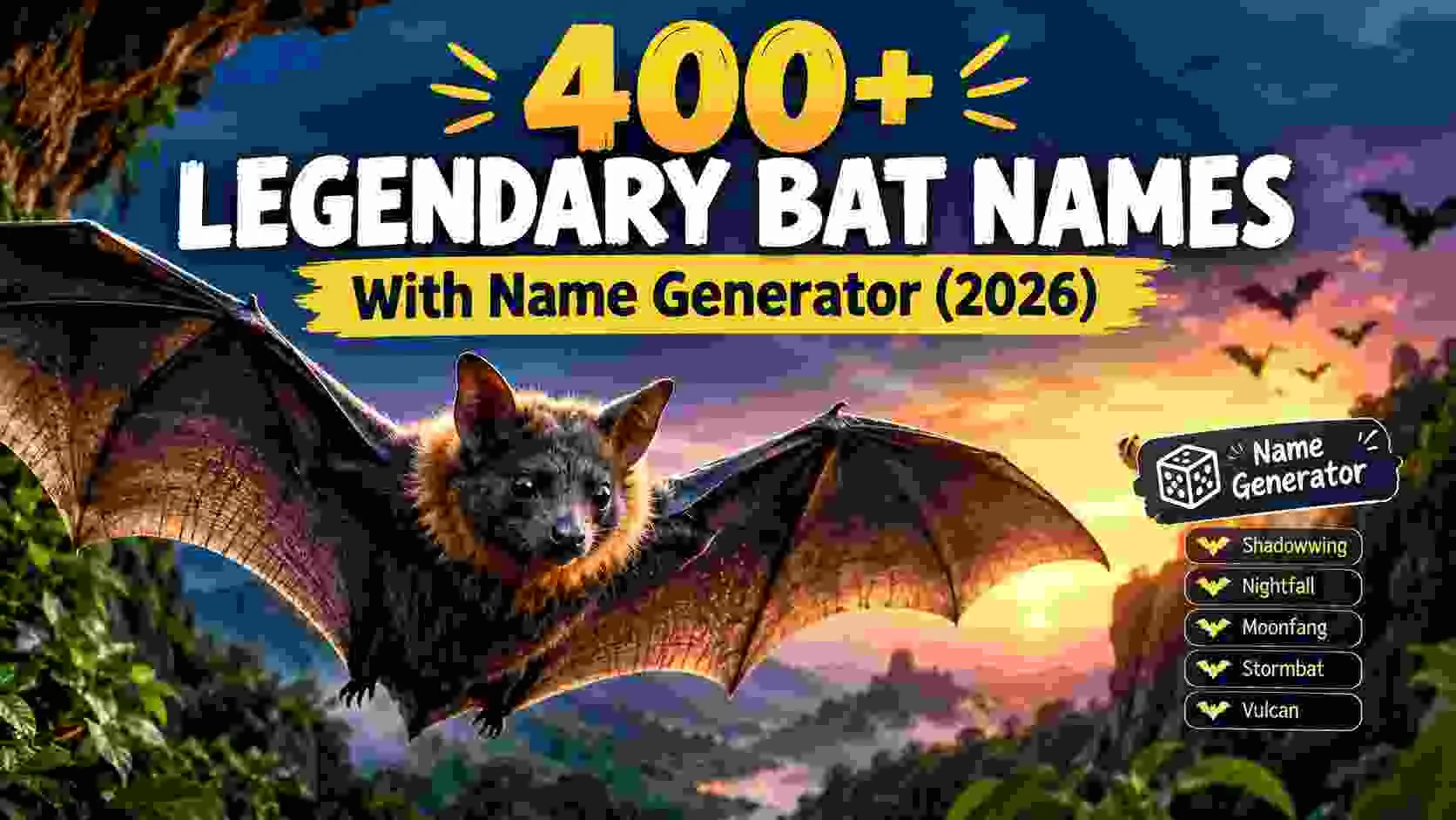 Legendary Bat Names With Name Generator