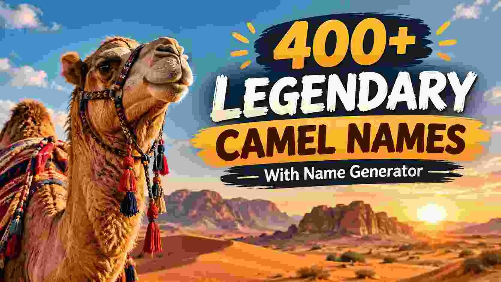 Legendary Camel Names With Name Generator