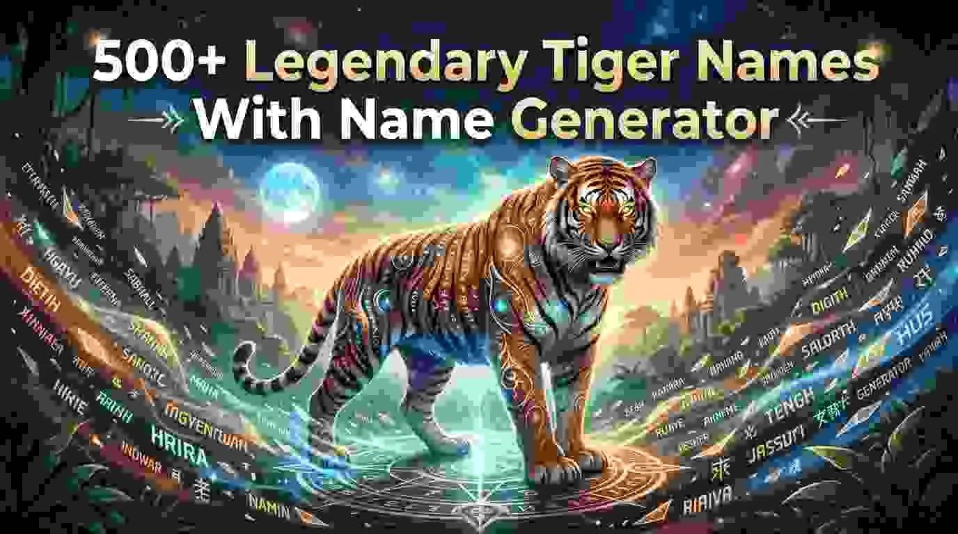 Legendary Tiger Names With Name Generator