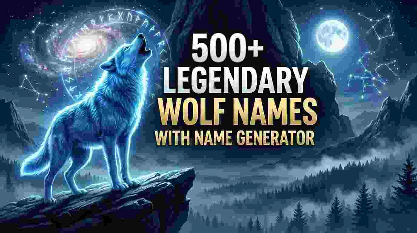 Legendary Wolf Names With Name Generator