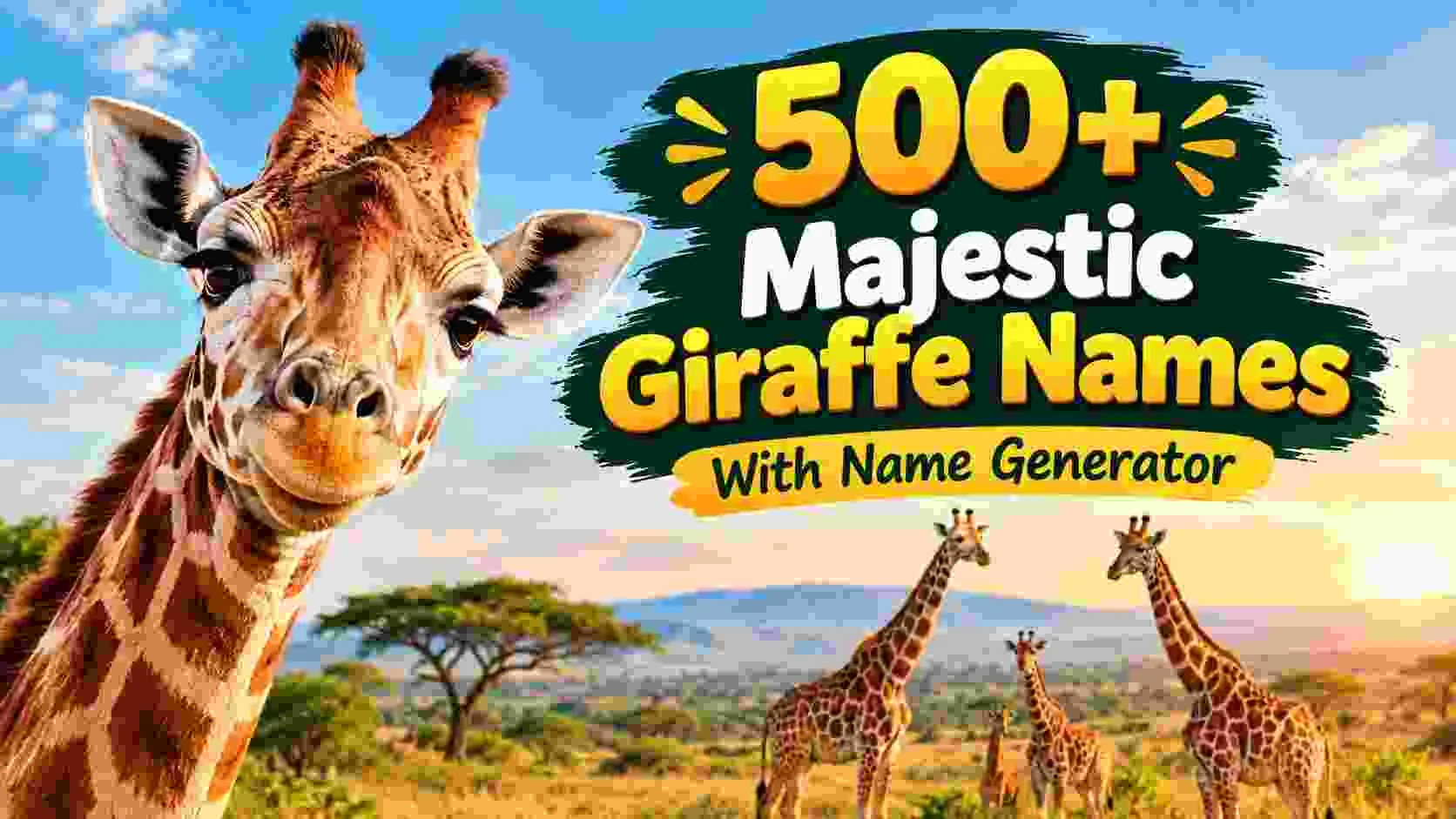 Majestic Giraffe Names With Name Generator