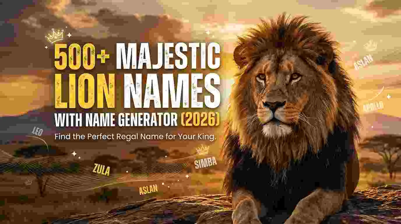 Majestic Lion Names With Name Generator