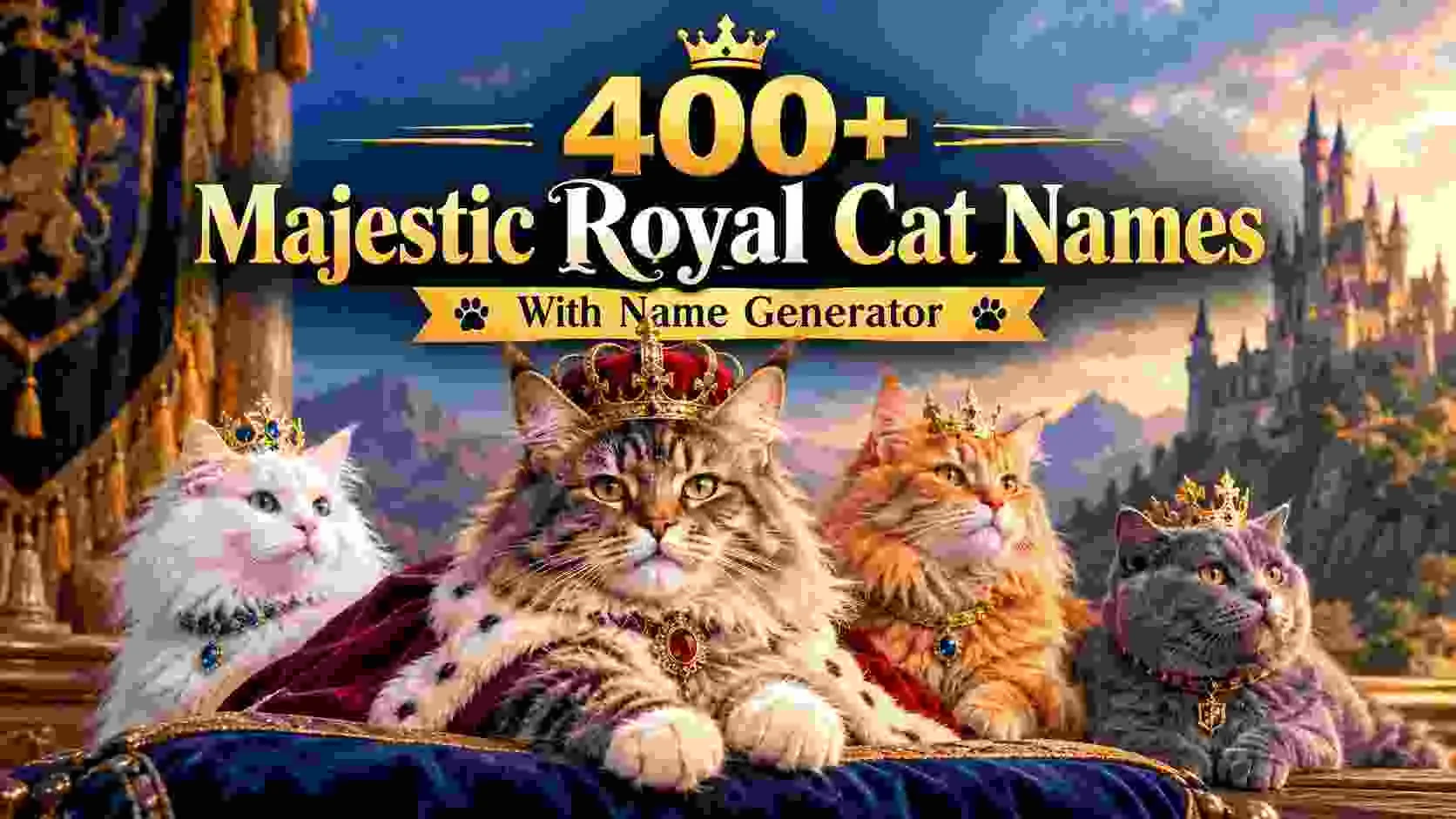 Majestic Royal Cat Names With Name Generator