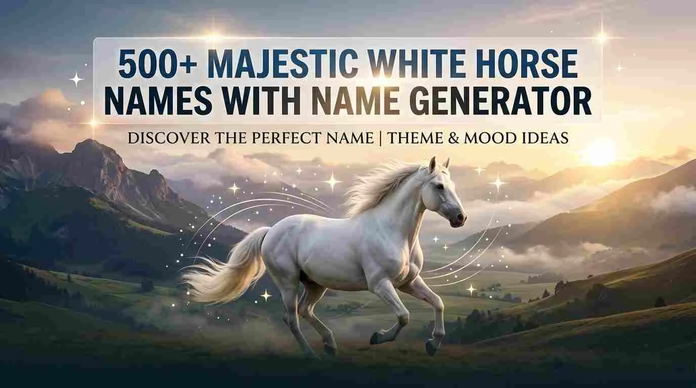 Majestic White Horse Names With Name Generator