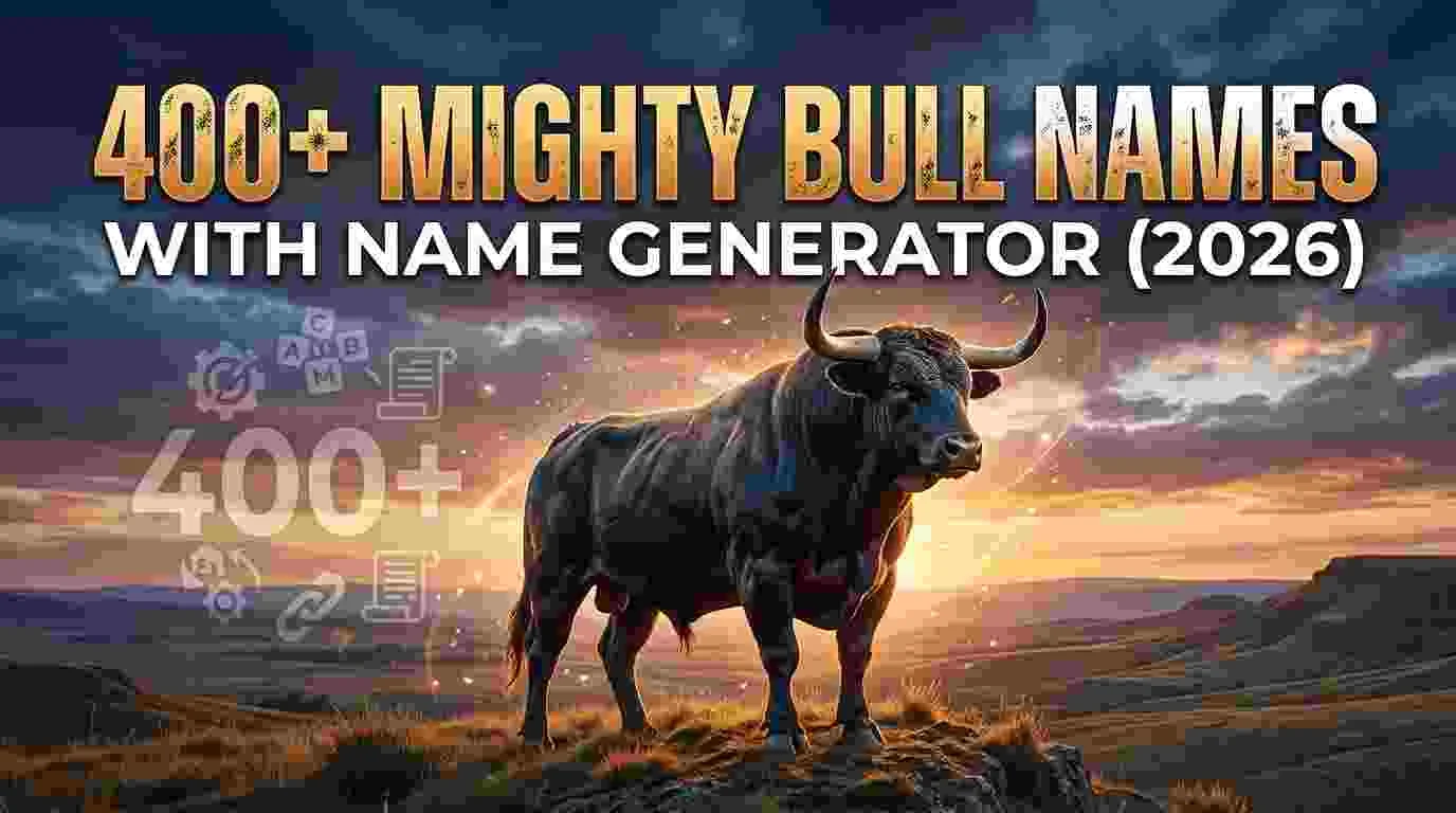 Mighty Bull Names With Name Generator