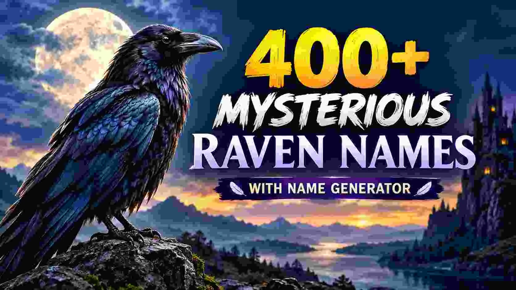 Mysterious Raven Names With Name Generator