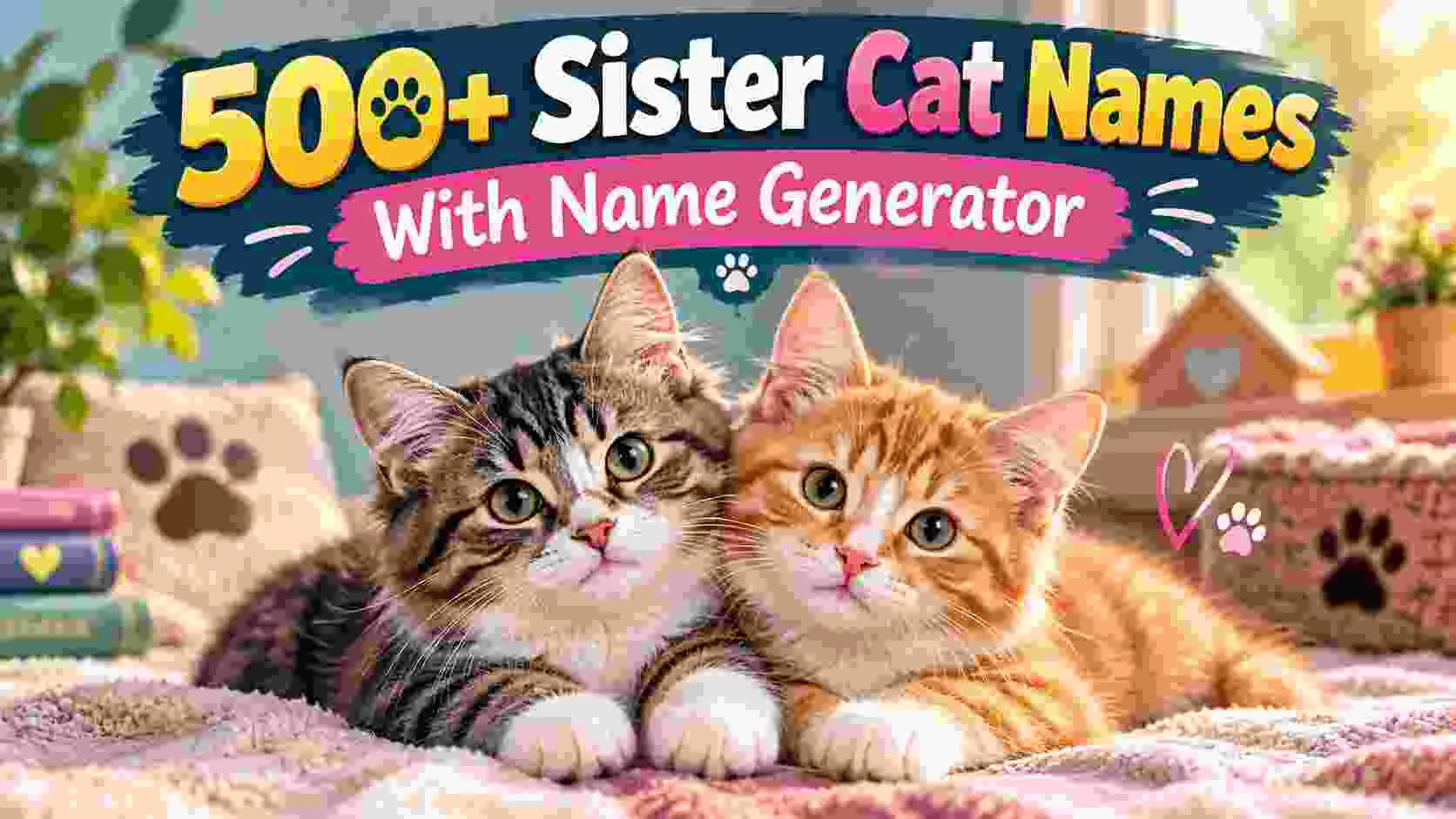 Sister Cat Names With Name Generator