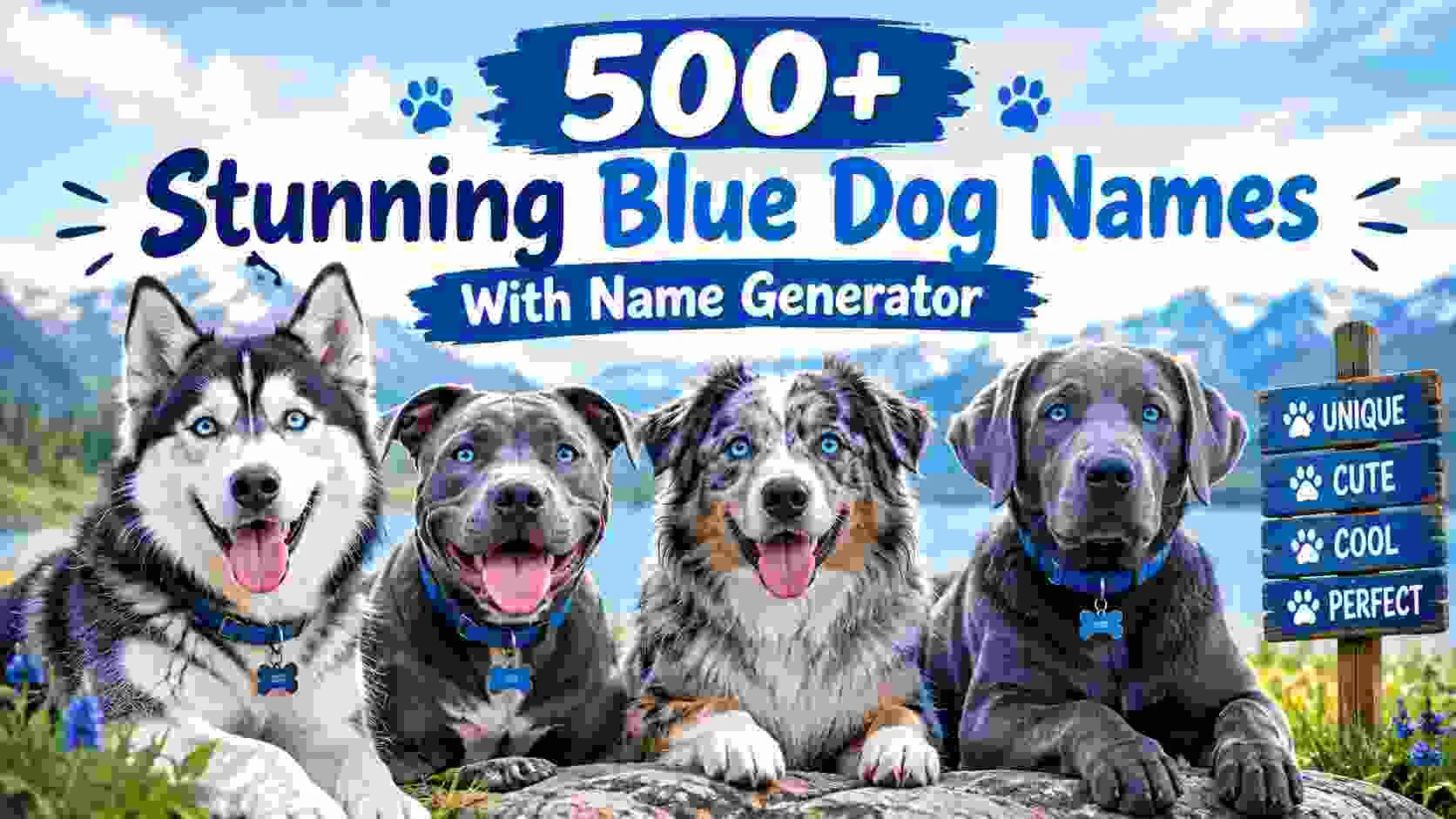 Stunning Blue Dog Names With Name Generator