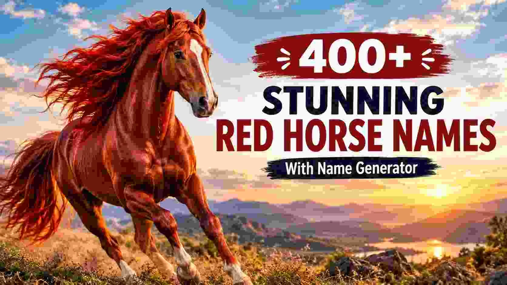 Stunning Red Horse Names With Name Generator
