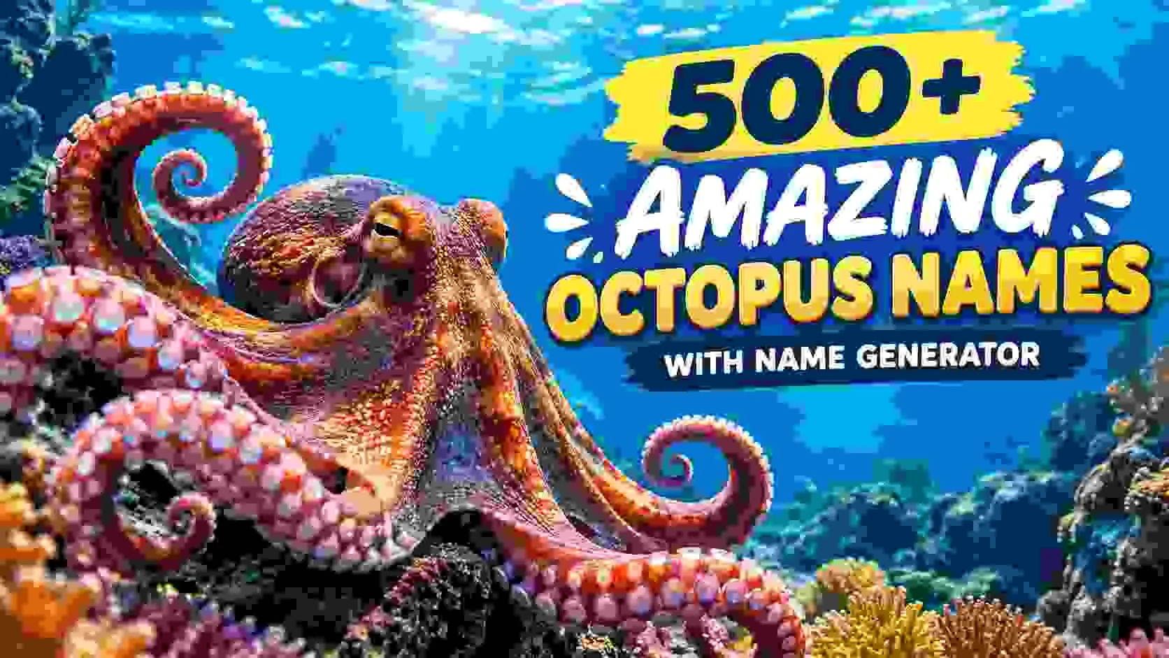 Amazing Octopus Names With Name Generator