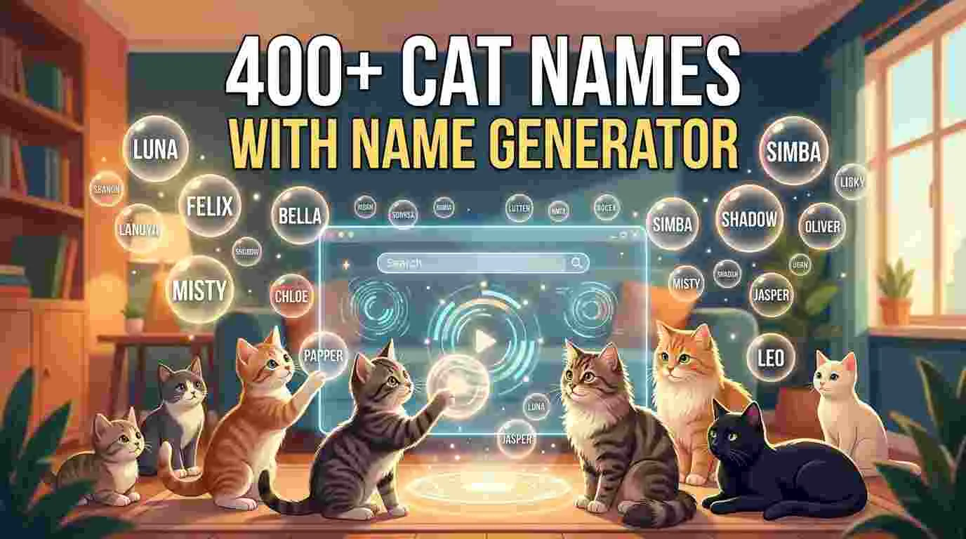 Cat Names With Name Generator