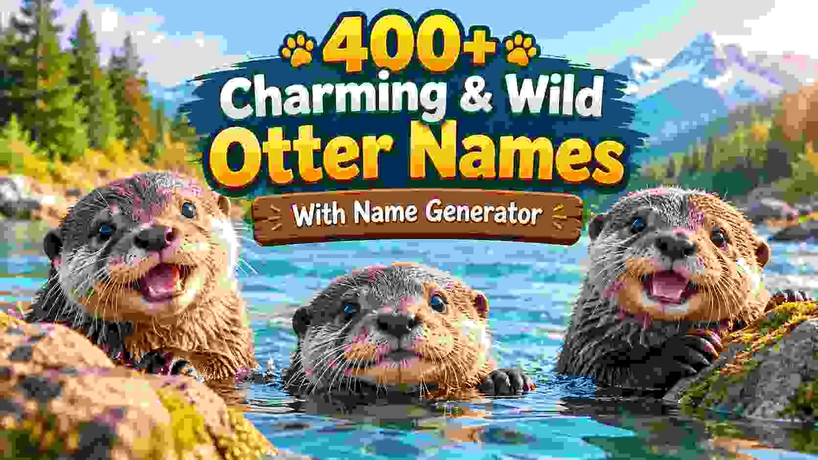 Charming & Wild Otter Names With Name Generator