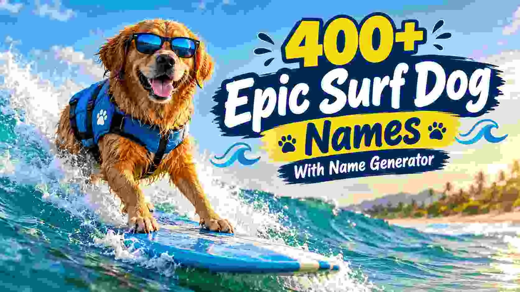 Epic Surf Dog Names With Name Generator