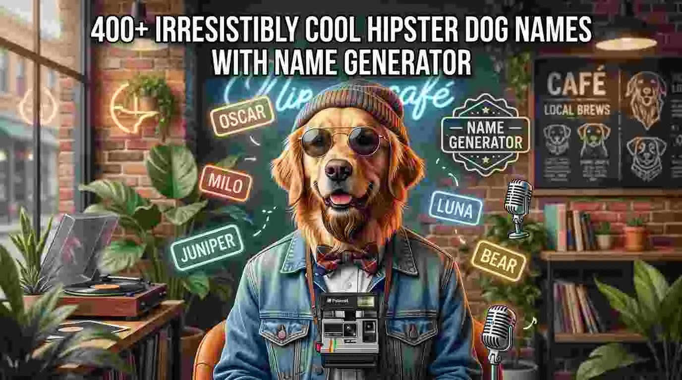 Irresistibly Cool Hipster Dog Names With Name Generator