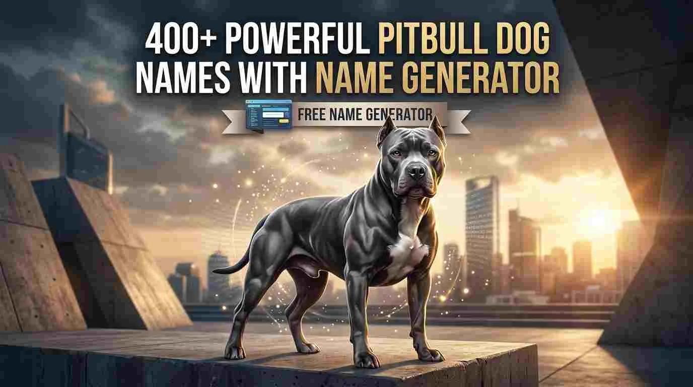 Powerful Pitbull Dog Names With Name Generator